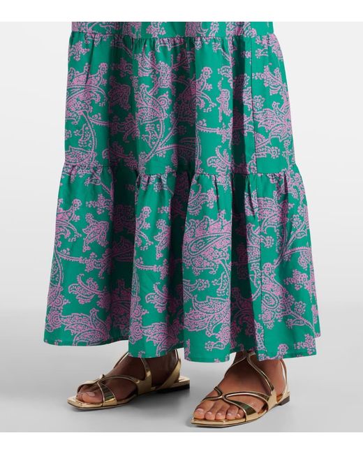 Heidi Klein Blue Maxikleid Santa Rosa Aus Einem Baumwollgemisch