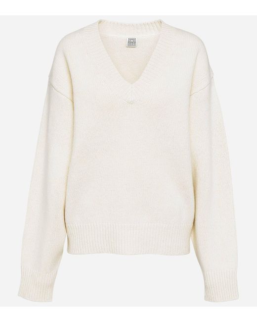 Totême  Pink Wool And Cashmere Sweater