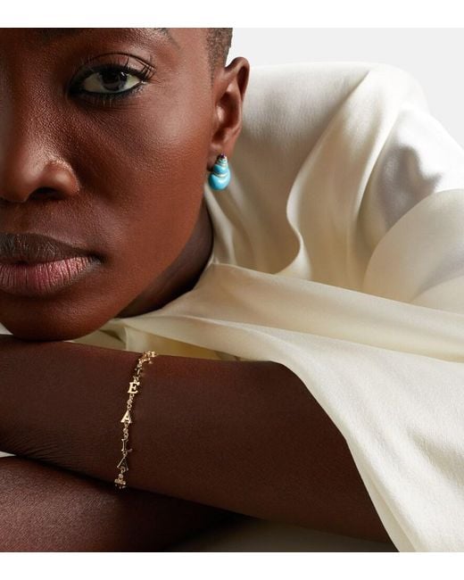 Yvonne Léon Metallic A La Folie 9Kt Bracelet With Diamonds