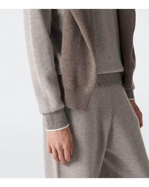 arch4 Gray Mr Leonardo Cashmere Sweater for men