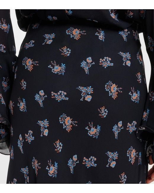Dorothee Schumacher Blue Airy Daydream Midi Skirt