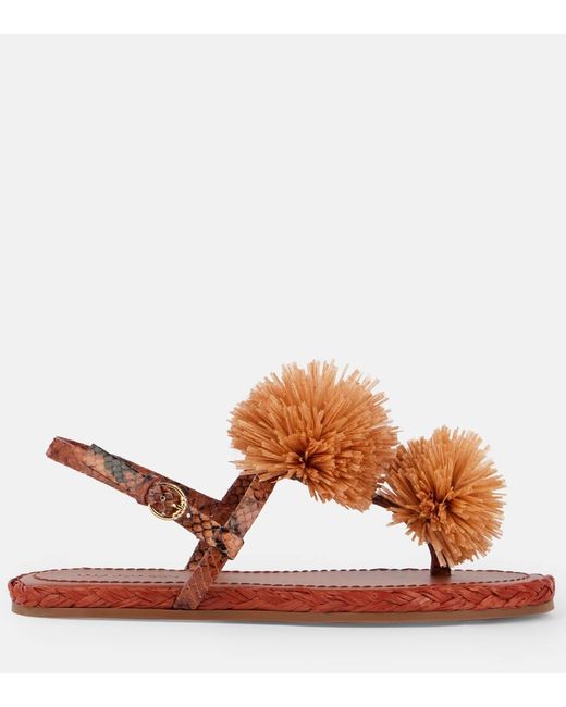 Espadrillas Ingrid Con Pelle di Ulla Johnson in Brown