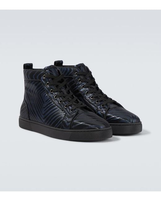 Christian Louboutin Black Louis High-Top Sneakers for men