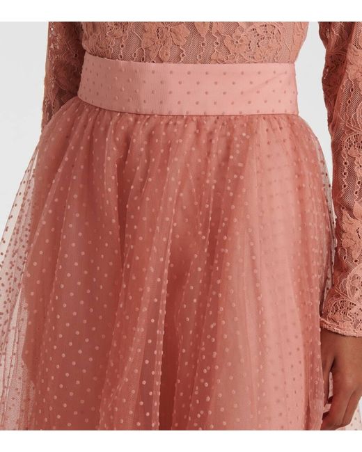 Zimmermann Pink Tulle Maxi Skirt