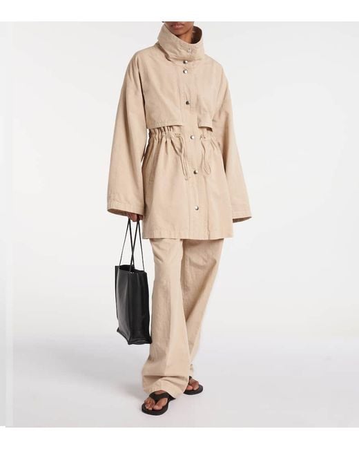 The Row Natural Herbie Cotton And Linen Gabardine Jacket