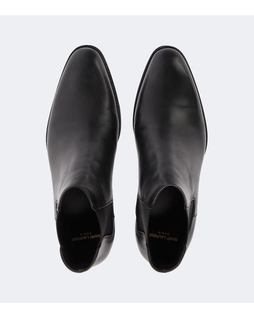 Saint Laurent Black Boots Shoes for men