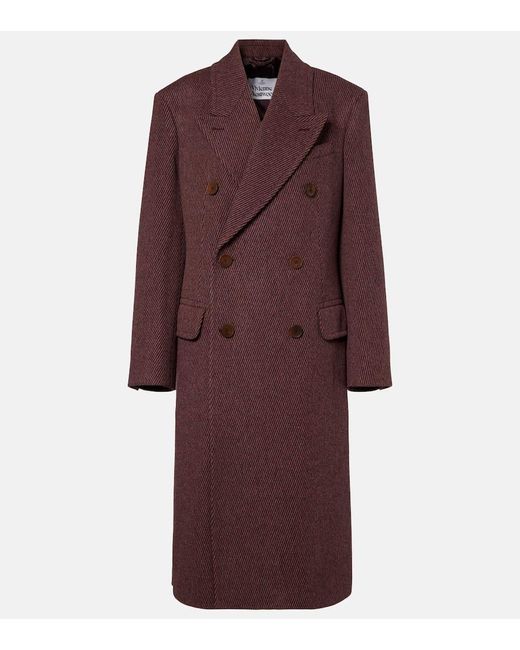 Abrigo Winston De Sarga De Lana Vivienne Westwood de color Red