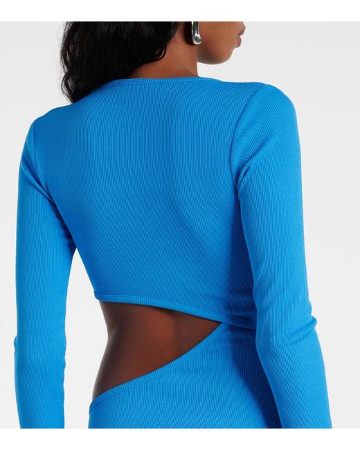 Christopher Esber Blue Cavern Stone Maxi Dress