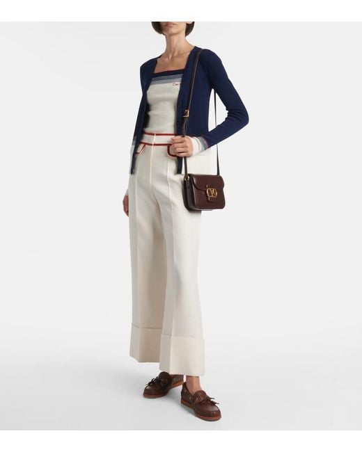 Valentino Blue Chez Virgin Wool Tank Top