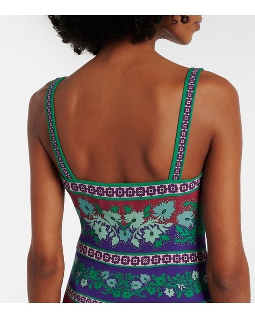 LaDoubleJ Red Buy Me A Martini Floral Midi Dress