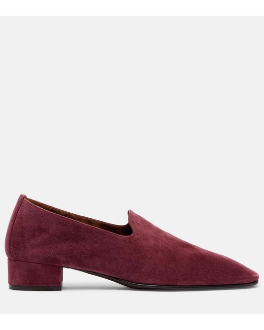 Herbert Levine Red Soft Touch Suede Loafers