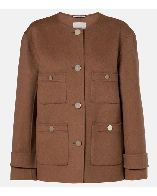 Max Mara Brown Alba Virgin Wool Jacket