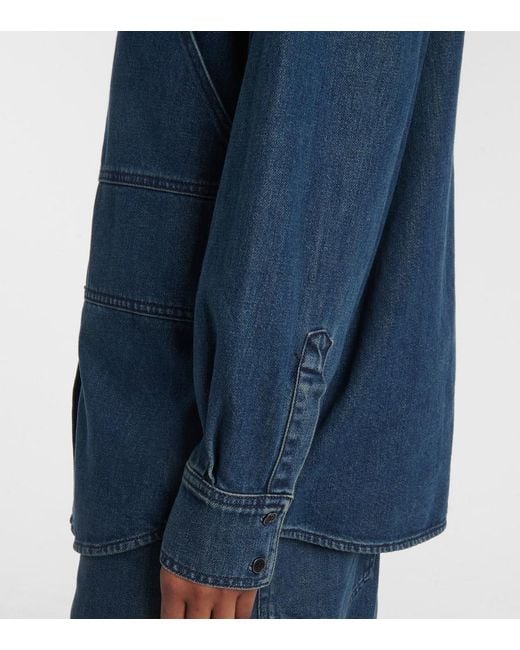 Isabel Marant Blue Okely Denim Overshirt