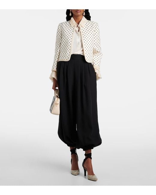 Valentino White Polka-Dot Jacket