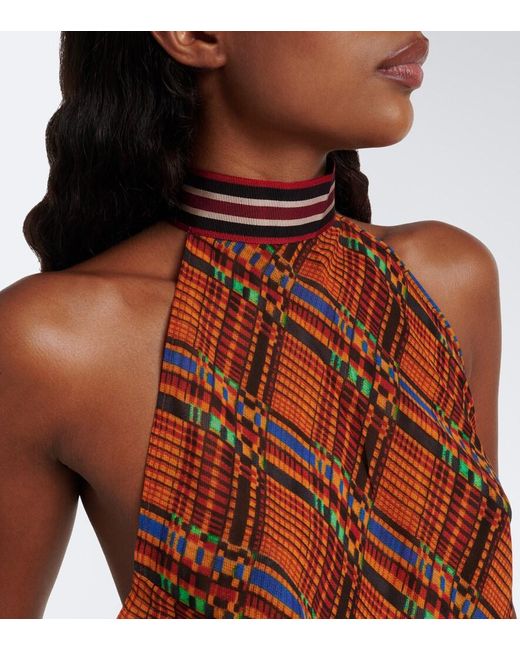 Top Estampado Dries Van Noten de color Brown