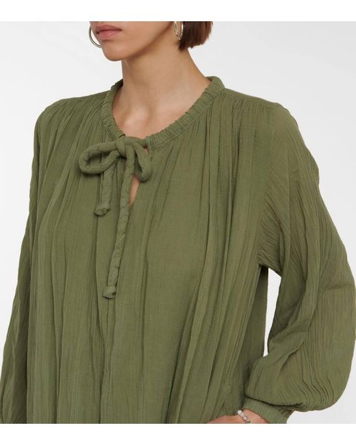 Velvet Green Frankie Cotton Voile Midi Dress