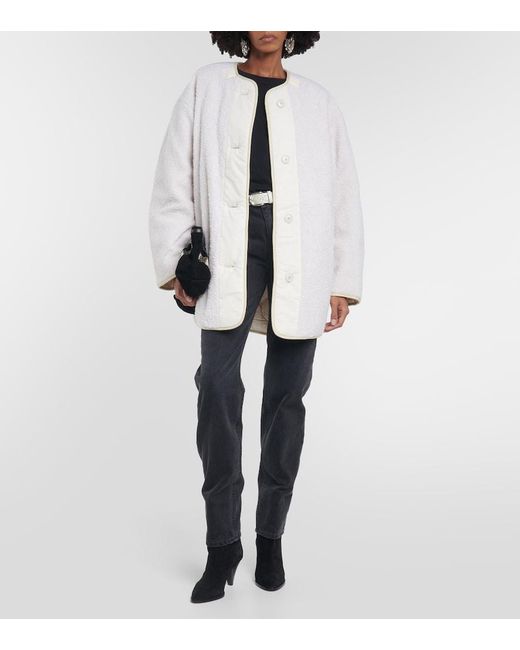 Isabel Marant White Himemma Fleece Jacket