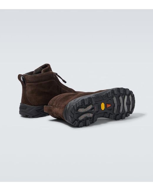Sneakers Triple Stitch di Zegna in Brown da Uomo