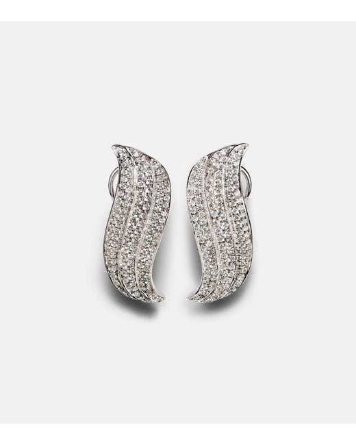 Anita Ko White Celeste Small 18Kt Earrings With Diamonds