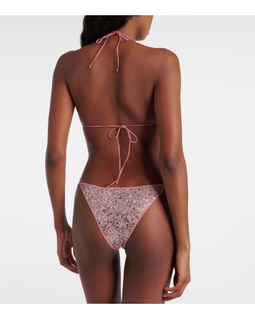 Oseree Pink Netquins Bikini