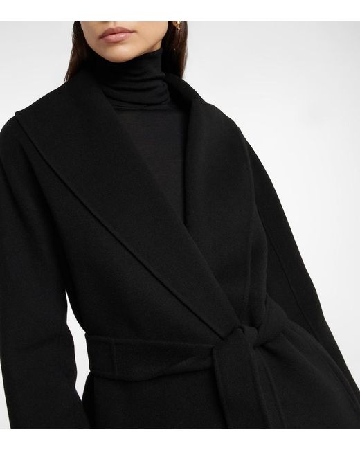Max Mara Messi Black Wool Coat