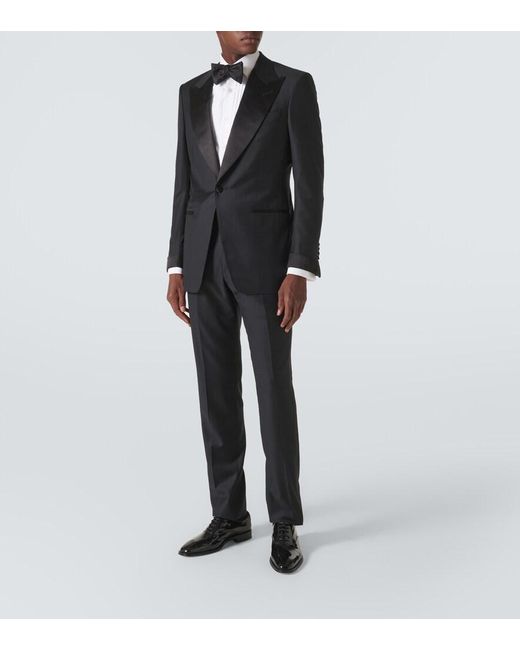 Tom Ford Black Atticus Wool Twill Suit for men