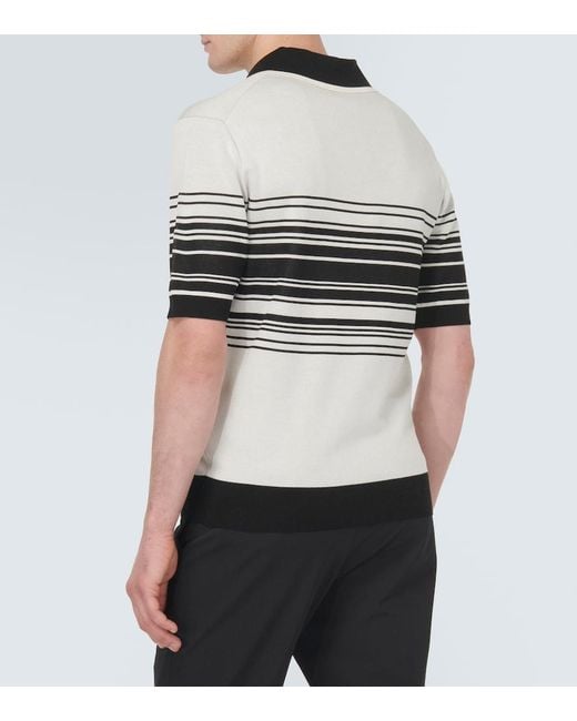 Dolce & Gabbana White Polo Shirt With Print for men