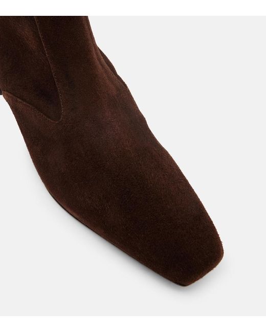 Aquazzura Brown Remi 35 Suede Over-The-Knee Boots