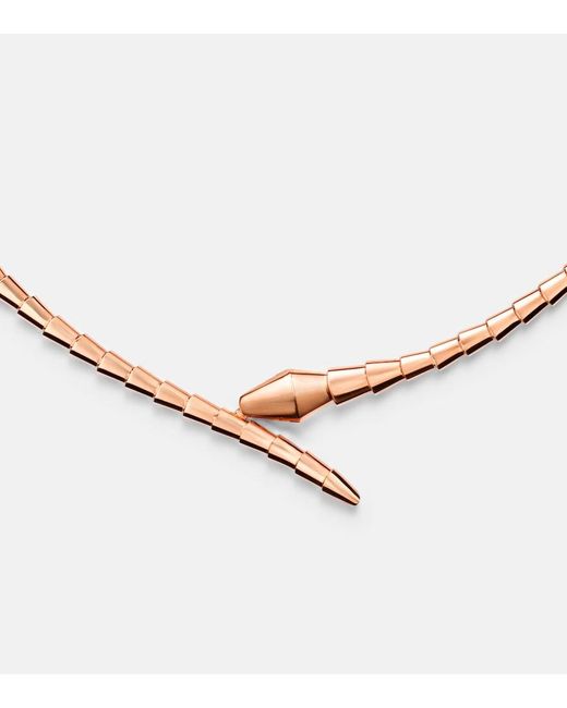 BVLGARI Metallic Serpenti Viper 18Kt Rose Necklace