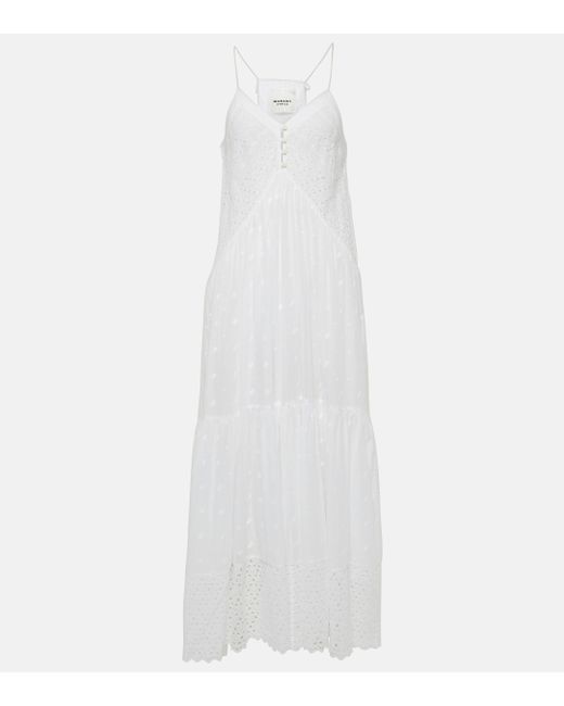 Robe longue Sabba en coton Isabel Marant en coloris White