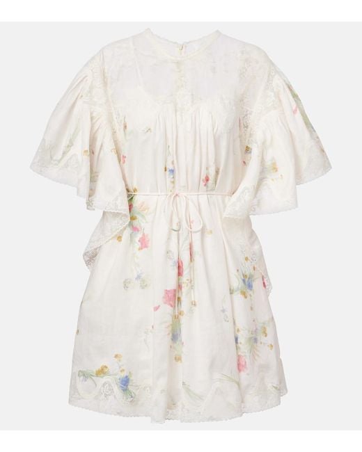 Miniabito Lucky di Zimmermann in White