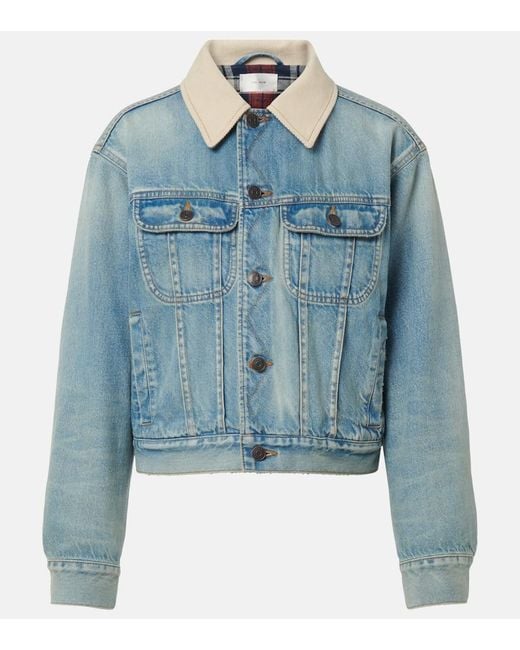 The Row Blue Jeansjacke Joras Mit Twill