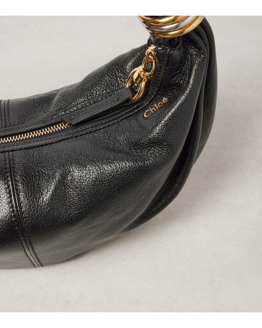 Chloé Black Banana Small Leather Shoulder Bag