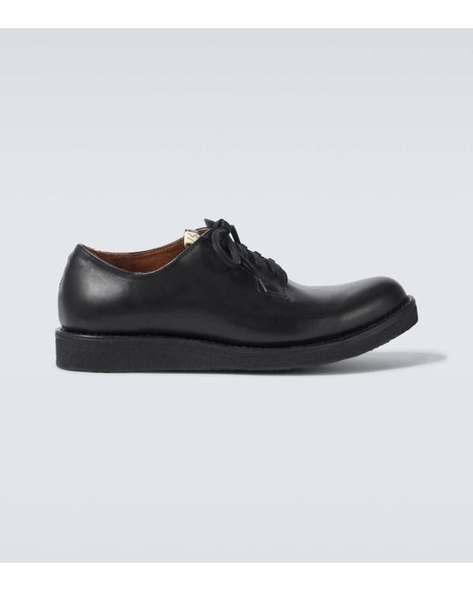 Visvim Black G.P.O. Folk Leather Sneakers for men