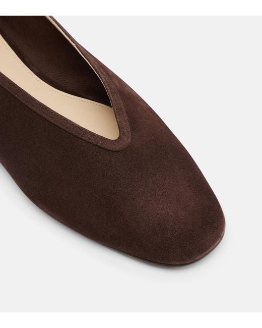 Le Monde Beryl Brown Luna Suede Ballet Flats