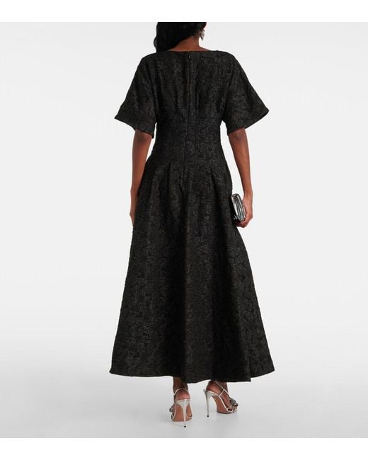 Jonathan Simkhai Black Rosalie Jacquard Midi Dress