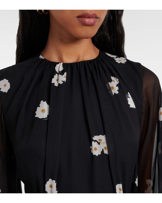 Erdem Black Robe Aus Seide