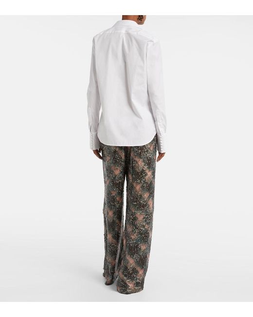 Dries Van Noten White Cotton Shirt