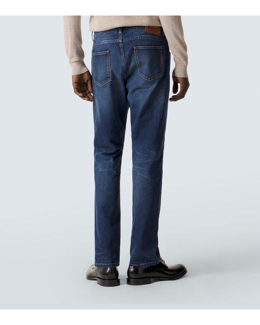 Dolce & Gabbana Blue Straight Jeans for men