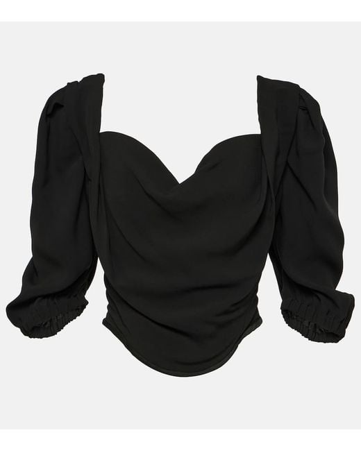Top in crepe di Vivienne Westwood in Black
