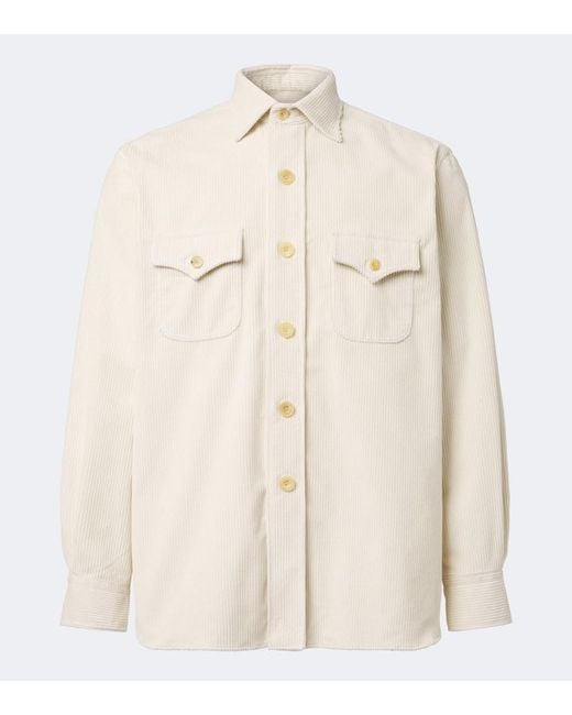 Rubinacci Natural Cotton Corduroy Jacket for men