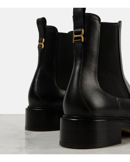 Chloé Black Marcie Leather Chelsea Boots