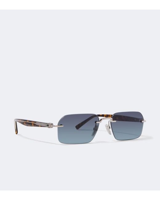 Gucci Blue Rectangular Sunglasses for men