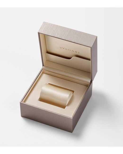 BVLGARI Metallic Uhr Serpenti Tubogas Mit 18Kt Rosegold Und Rubellit