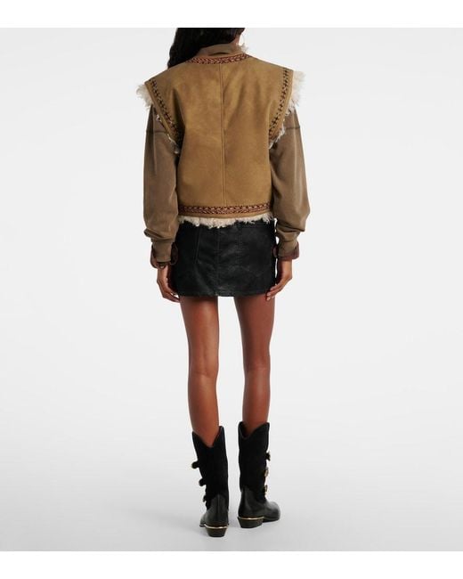 Isabel Marant Brown Clemencia Embroidered Vest