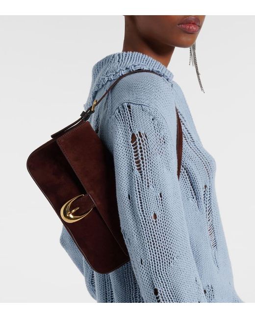 Sac Harlow En Daim Staud en coloris Purple