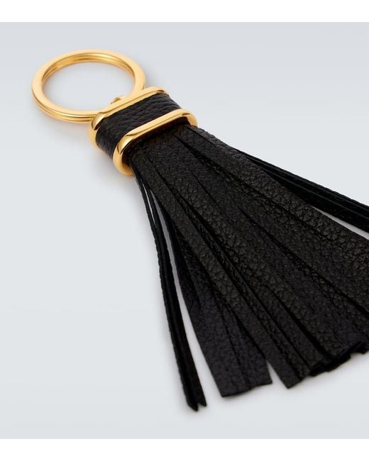 Llavero De Piel Con Borlas Tom Ford de hombre de color Black