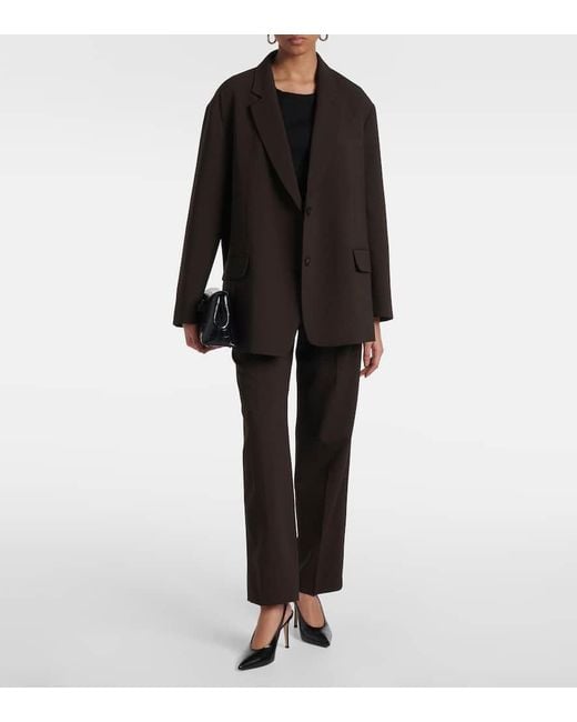 Pantaloni Regular Bea A Vita Alta di Frankie Shop in Brown