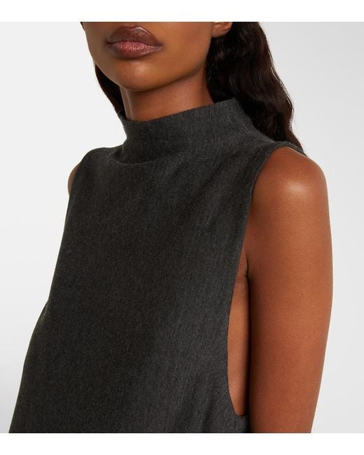 Khaite Black Margo Wool Maxi Dress