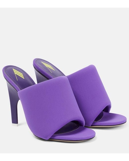 The Attico Purple Rem Mules